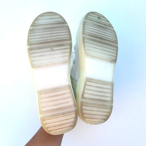 Moncler Designer Insolux Down Iridescent Snow Boots White Puffy 37.5 Size 6.5 - Picture 7 of 12